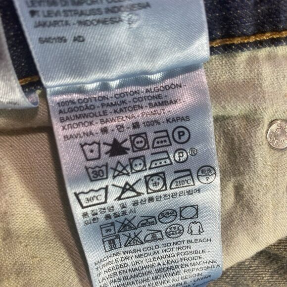 LEVI STRAUSS Jeans 569 Loose Fit Straight Leg 100% Cotton Denim Mens 40x32 Blue - Picture 8 of 10